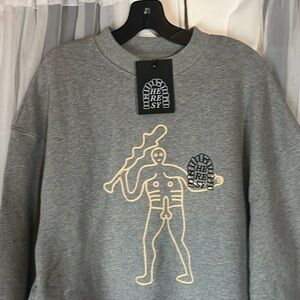 Heresy Men's Chalky Lad Sweat Gray Marl Size Medium